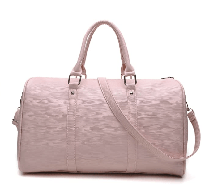 Bolsa de viaje rosa Tuokener